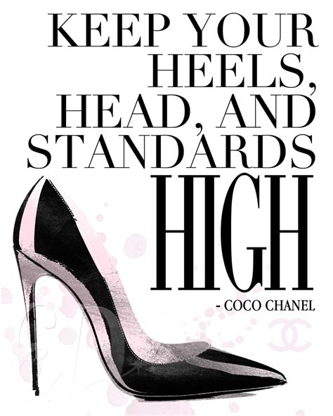 phrases de coco chanel|coco chanel quotes high heels.